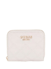 GUESS 1 USCITA Guess Portafoglio Giully Ii Slg Small Zip Around Donna Bianco Bianco